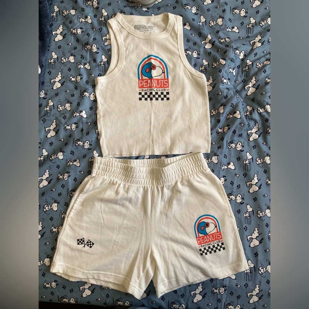 Snoopy Shorts and Tank Set